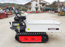 Motocarriola MT 300 S cingolata con ribaltamento manuale - Portata 300 Kg