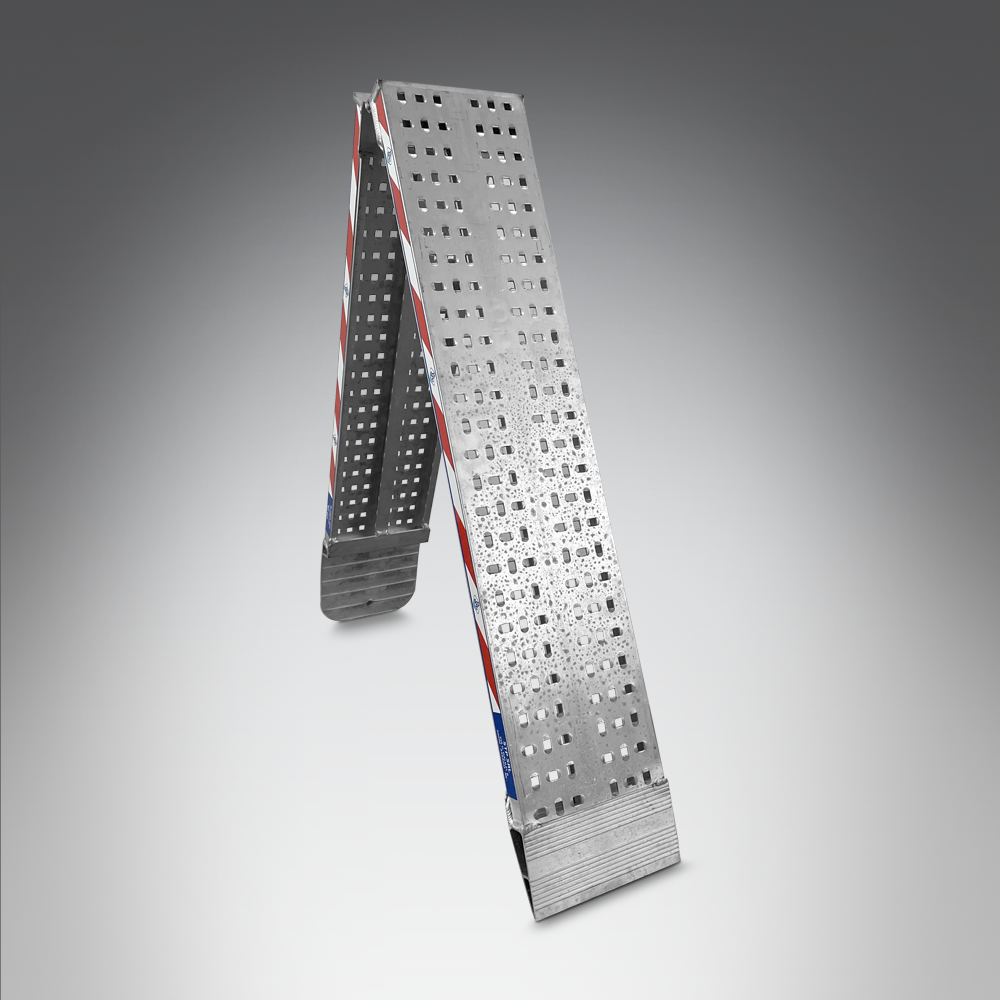 Hebitod 2 Rampe Di Carico Pieghevoli In Alluminio – 400 Kg, 190x22,5x4,5 Cm Per Moto E Tosaerba