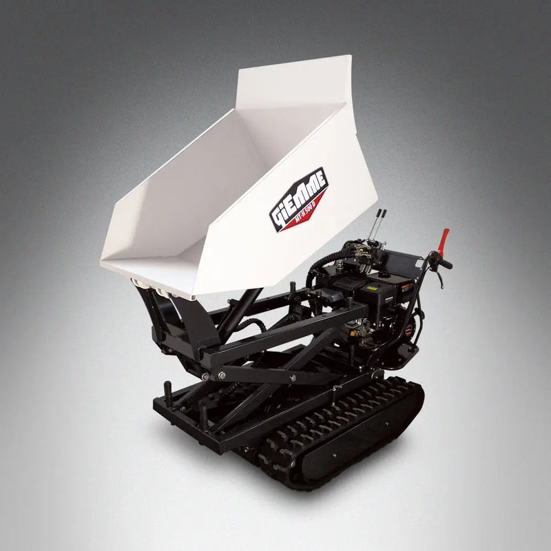 Motocarriola MT-P 500 con ribaltamento e alzata idraulica  - Motore Loncin 9 hp - Portata 500 kg - Image